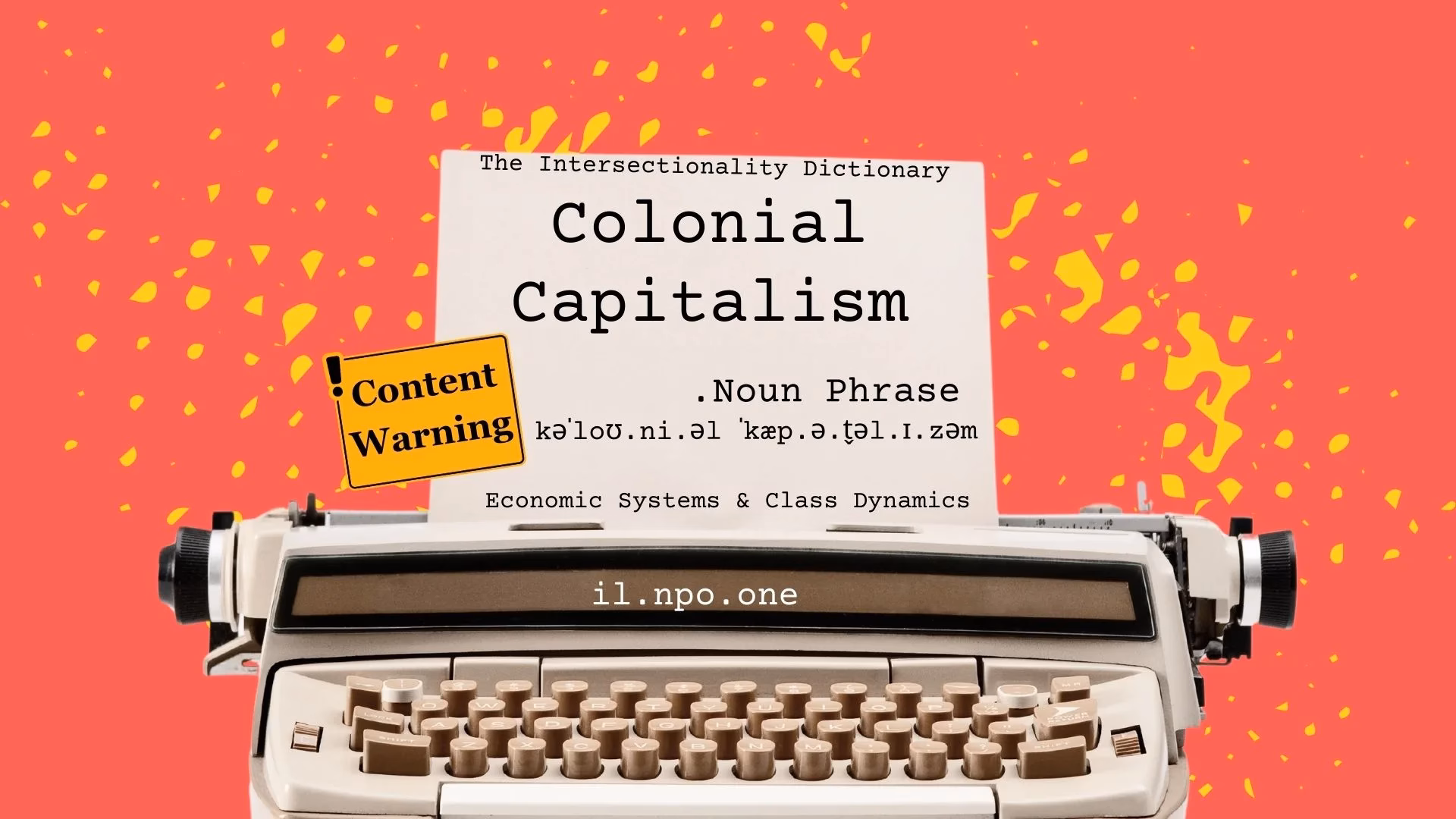 Colonial Capitalism